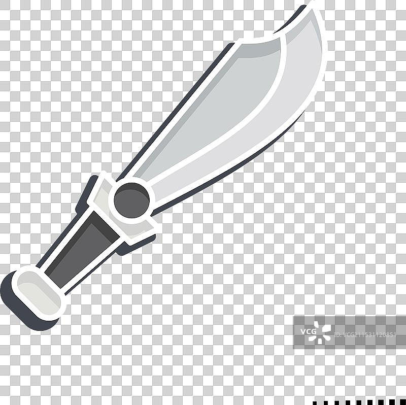 光泽风格的武器相关图标剑图片素材