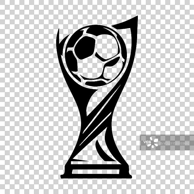 冠军奖杯轮廓图片素材