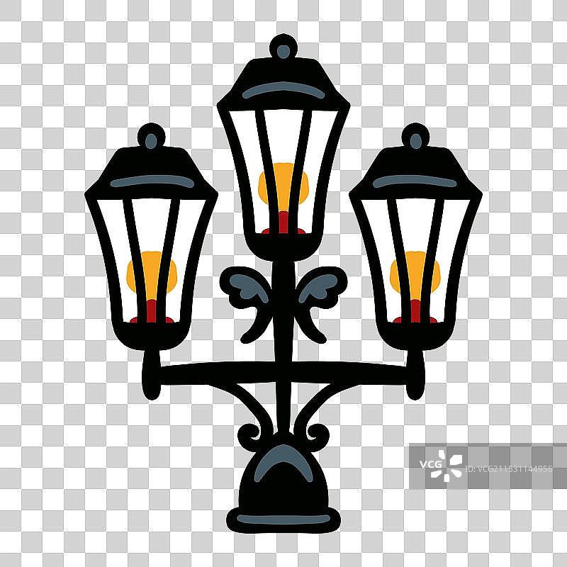 城市街道灯图片素材