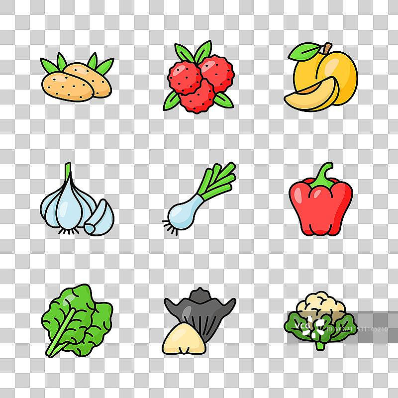 抓住这个令人惊叹的水果和蔬菜图片素材