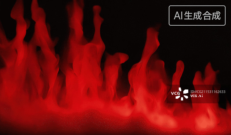 【AI数字艺术】红色火焰背景图片素材