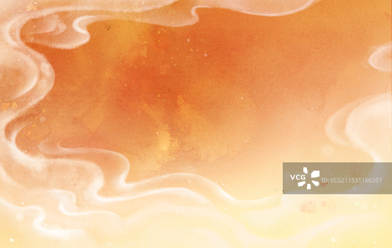 祥云纹样—古风水墨国风国画图案背景插画图片素材