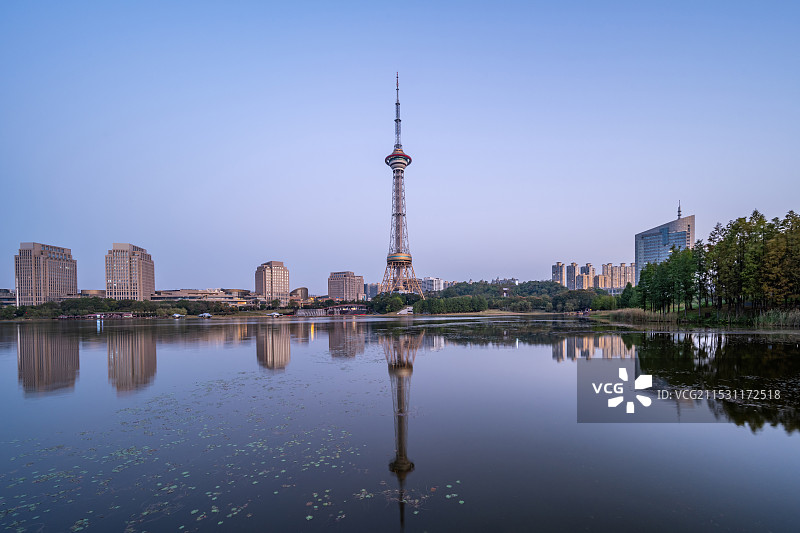 中国株洲神农湖神农塔图片素材
