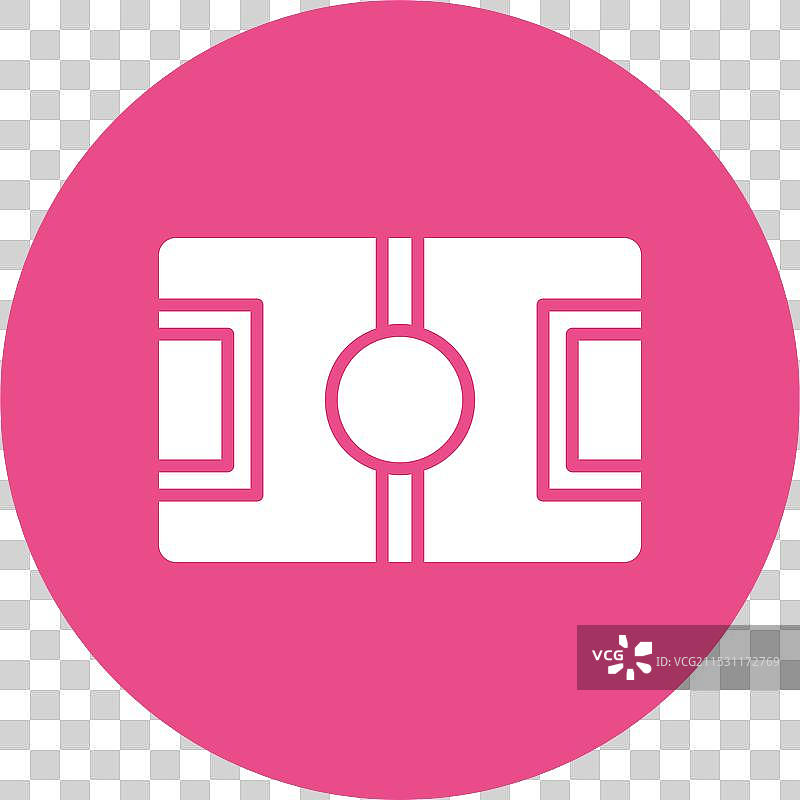 足球场图标圆形符号图片素材