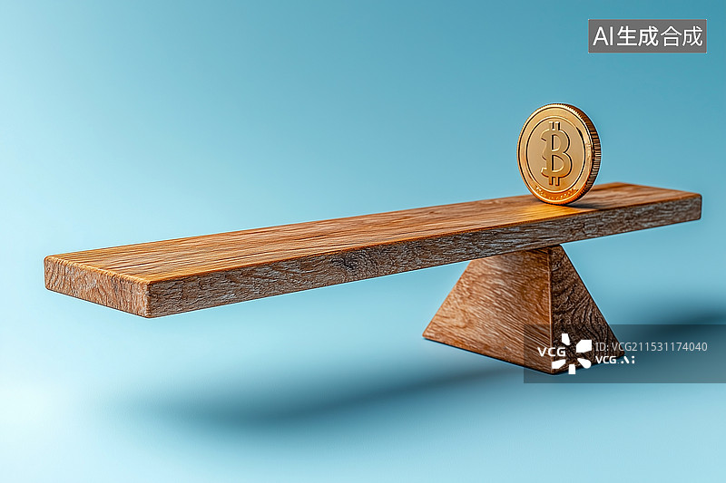 【AI数字艺术】金融杠杆创意插画图片素材