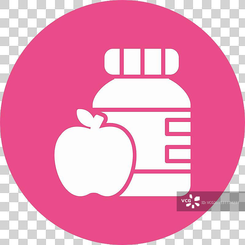 苹果酱图标圆形图案图片素材