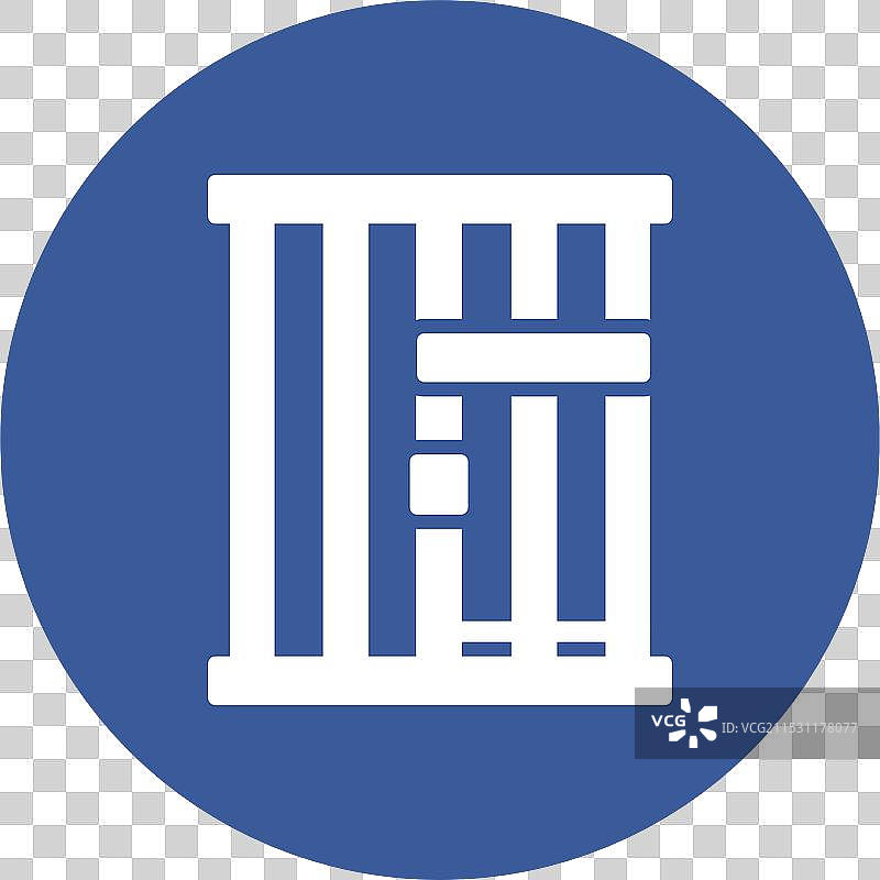 监狱符号圆形图标图片素材