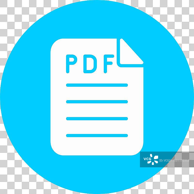 PDF图标中的圆形符号图片素材