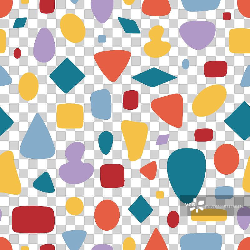 生动的几何图形无缝图案图片素材