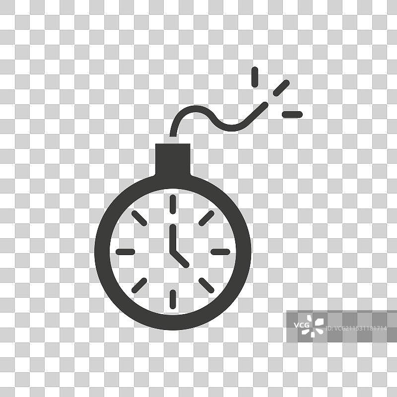 截止日期线图标，背景为白色图片素材