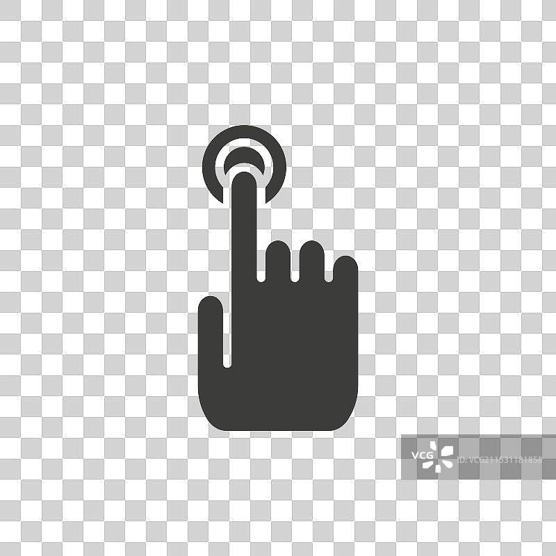 手指控制线图标，背景为白色图片素材