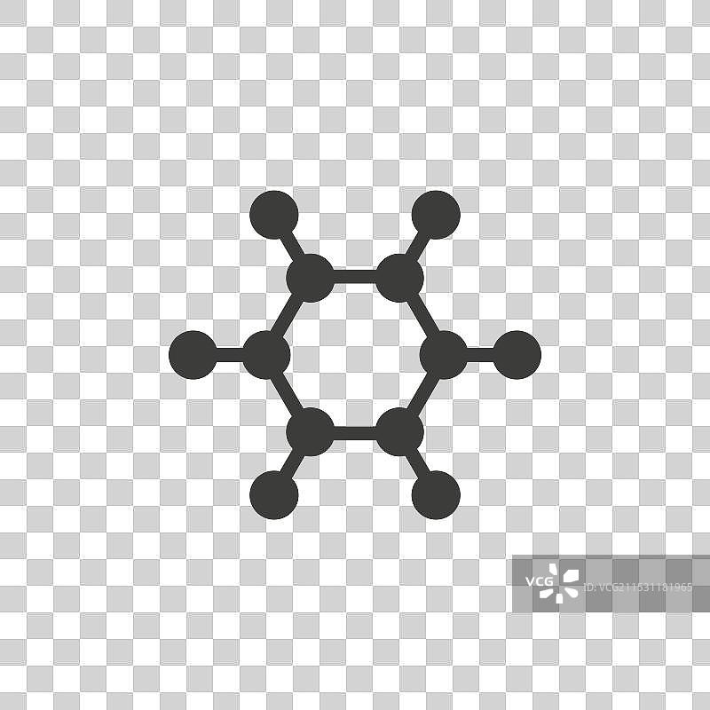 石墨烯线条图标，背景为白色图片素材