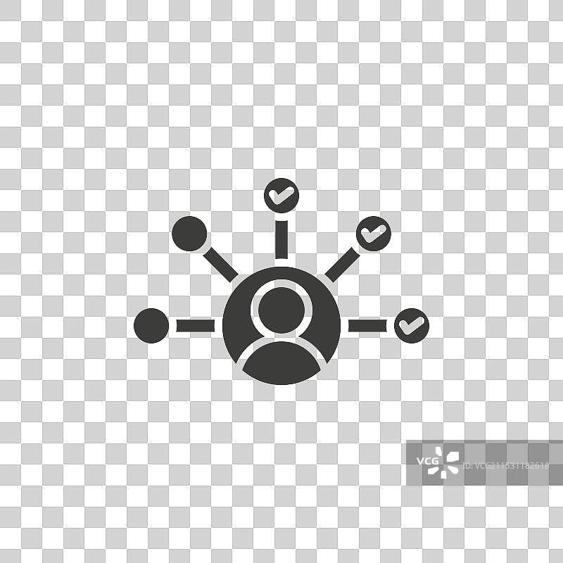 多任务线条图标，背景为白色图片素材