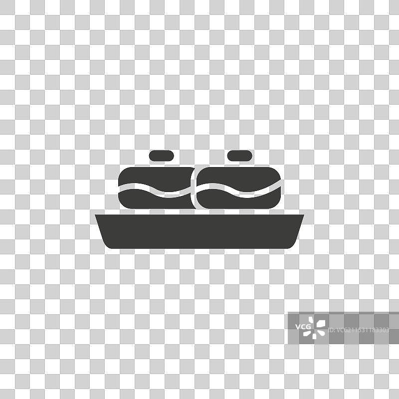 白色背景上的苏夫甘尼亚线条图标图片素材