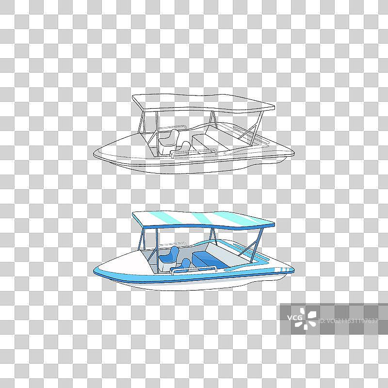 船游船轮船电动船小船划船图片素材