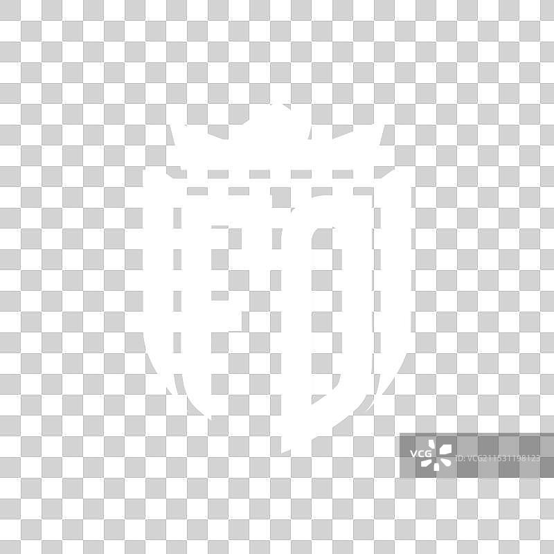 FO字母徽标，盾形徽章内有盾形设计图片素材