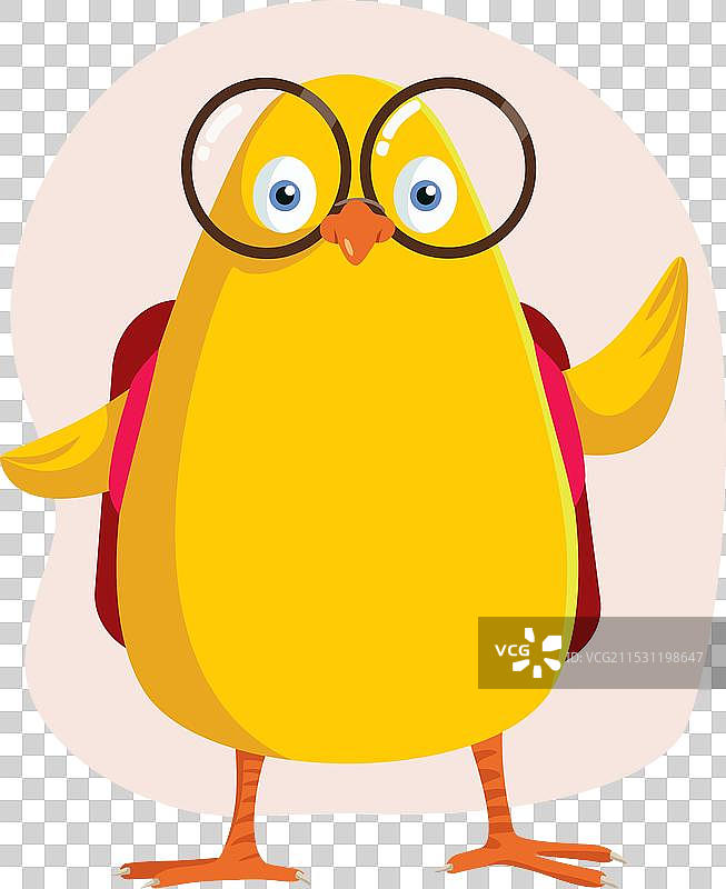 搞笑的学生小鸡回到学校图片素材