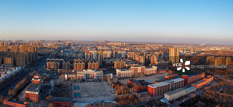 盘锦 兴隆台区 地标 航拍 城市图片素材