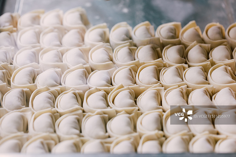 手工馄饨大馄饨鲜肉馄饨纯手工早餐面食饺子图片素材