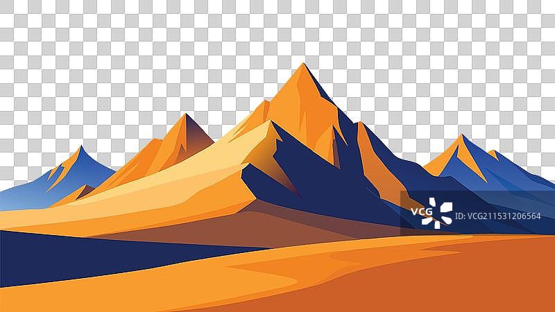 冰岛山脉与金色景观的对比视角图片素材