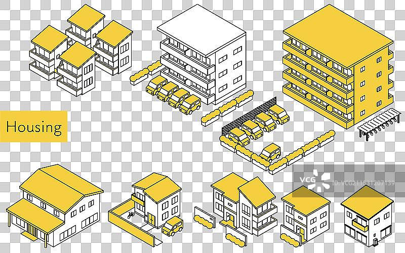 包括出租公寓的房屋图片素材