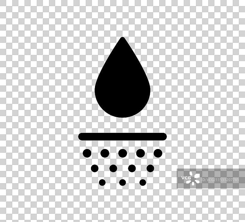 水分吸收图标，深层滋润象征图片素材