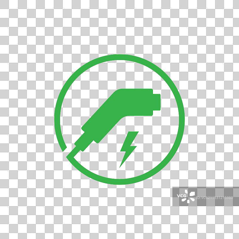 充电插头图标或充电器连接器图标图片素材