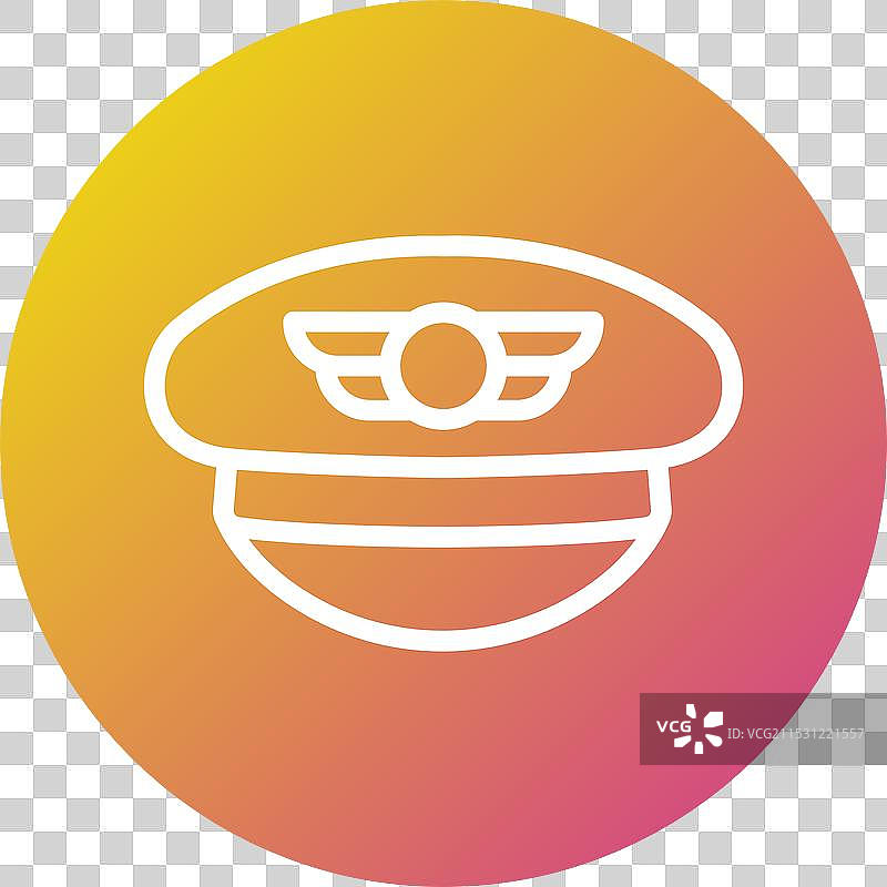 飞行员帽图标设计图片素材