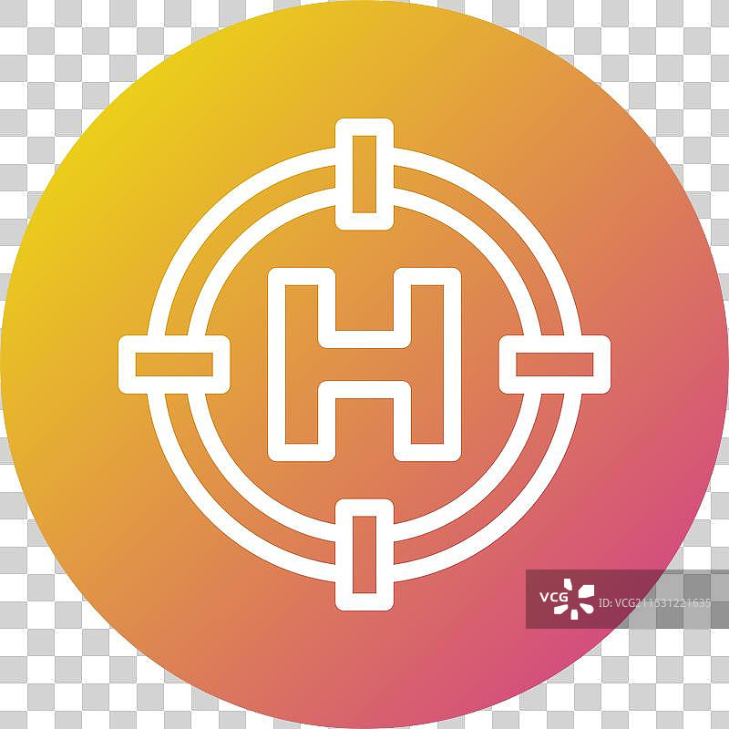 直升机停机坪图标设计图片素材