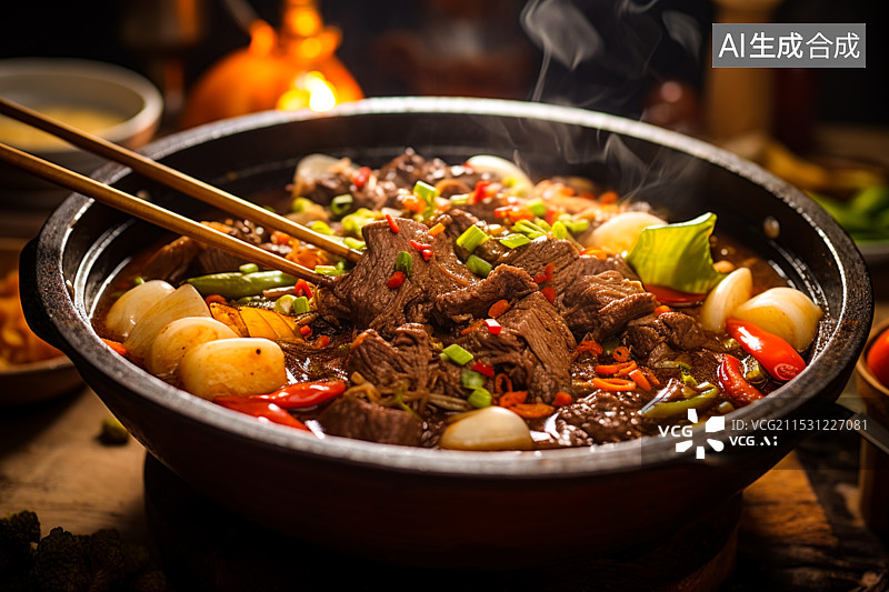 【AI数字艺术】韩式烤肉 烤肉 涮火锅图片素材