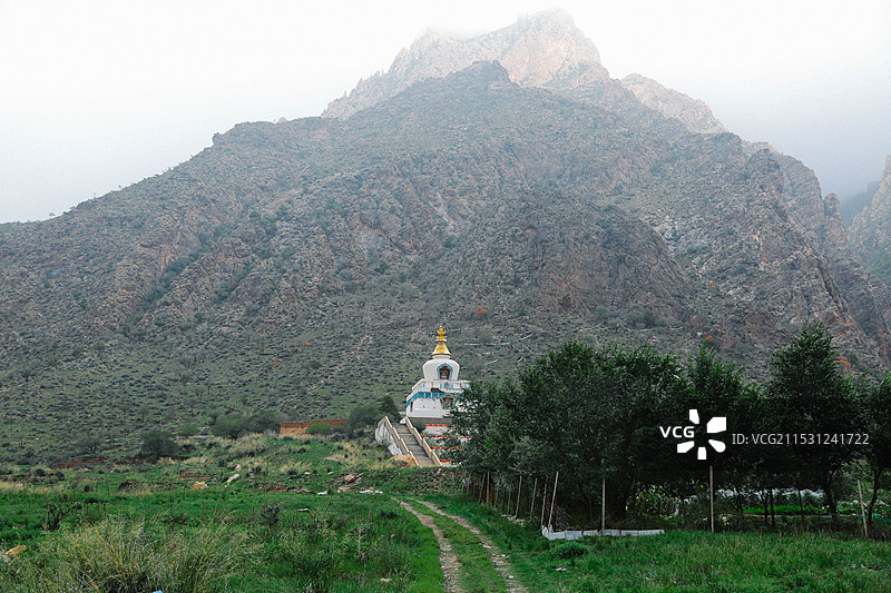 阿拉善左旗贺兰山广宗寺景区图片素材