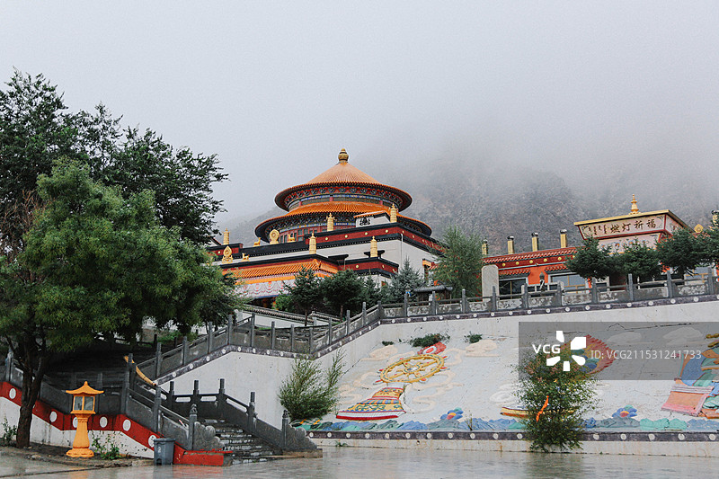 阿拉善左旗贺兰山广宗寺景区图片素材