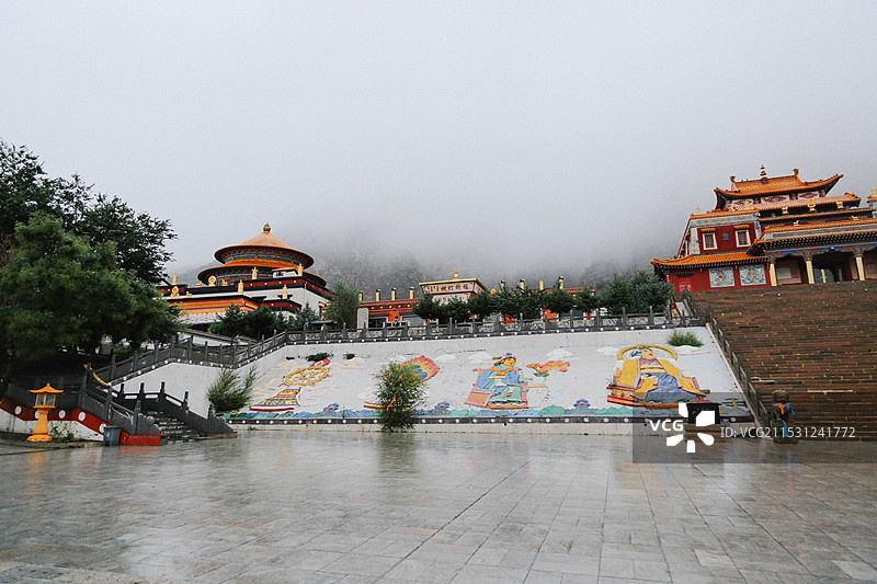 阿拉善左旗贺兰山广宗寺景区图片素材