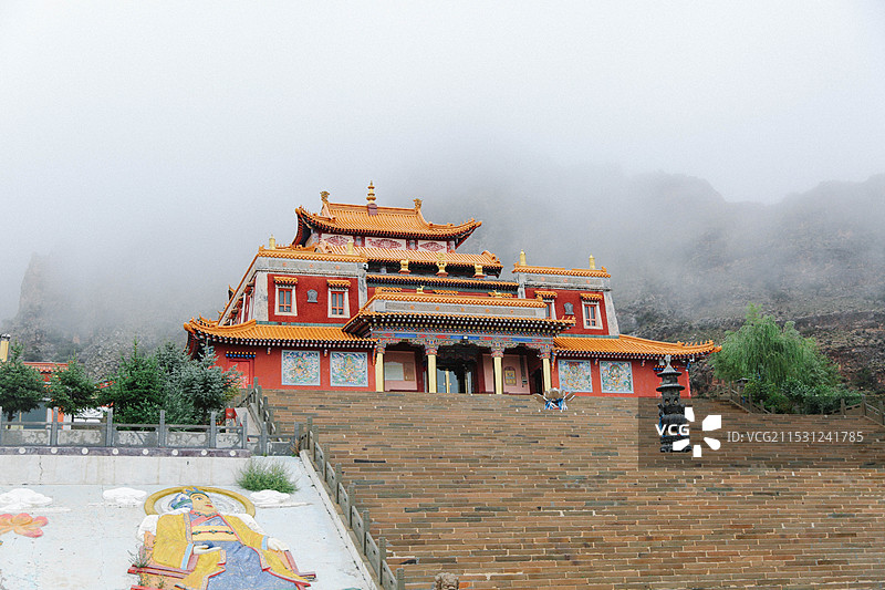 阿拉善左旗贺兰山广宗寺景区图片素材