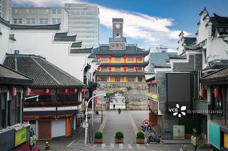 浙江宁波鼓楼图片素材