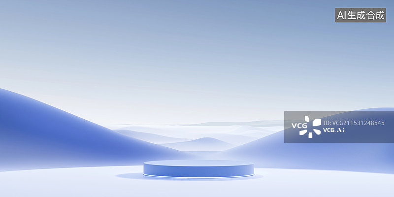 【AI数字艺术】简约背景 产品展台 电商图片素材
