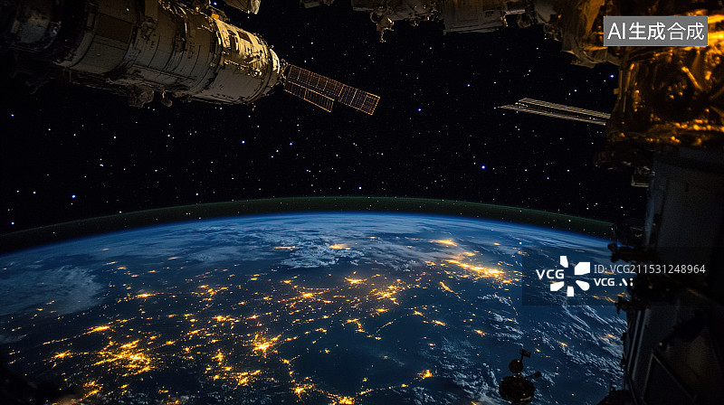 【AI数字艺术】宇宙视角下的图片素材
