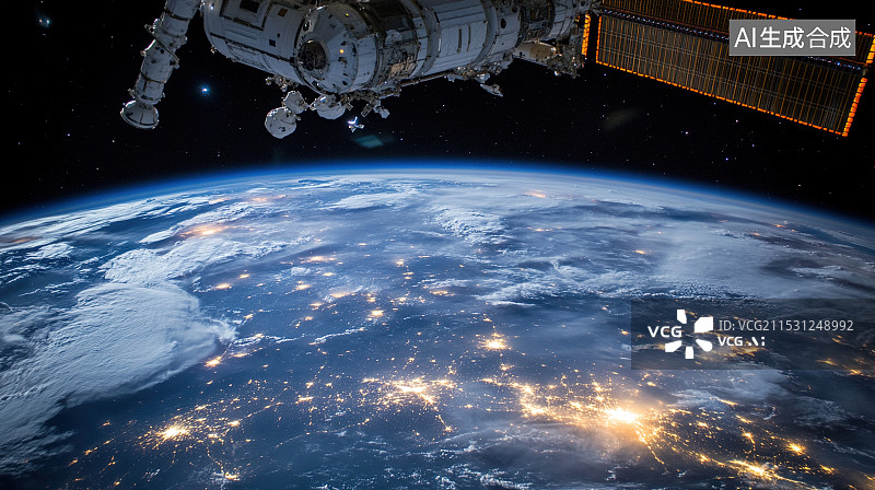 【AI数字艺术】宇宙视角下的图片素材