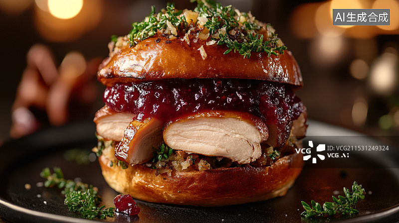 【AI数字艺术】圣诞节 感恩节 火鸡图片素材