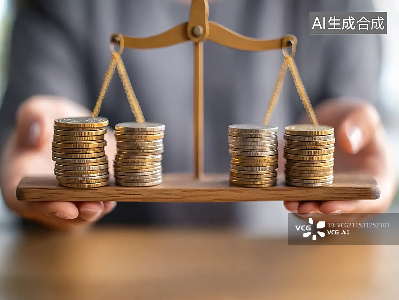 【AI数字艺术】金融杠杆 理财金币图像图片素材