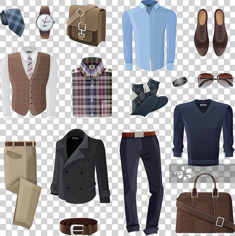 时尚商务男士配饰套装图片素材