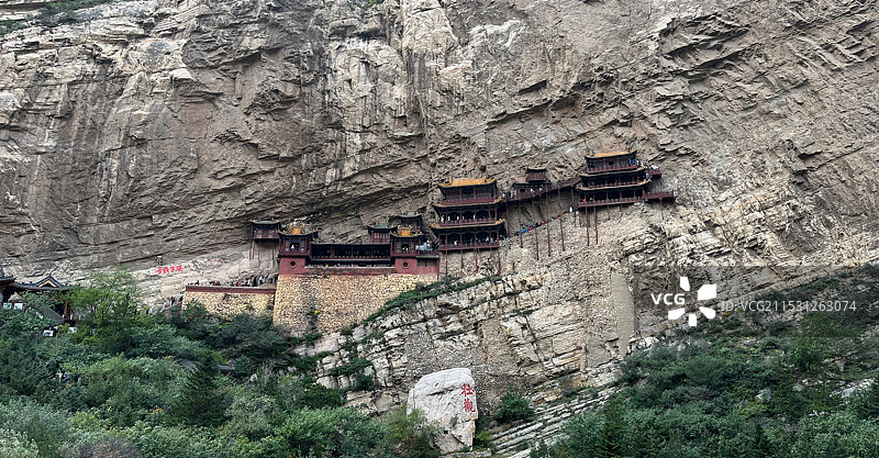 山西大同悬空寺图片素材