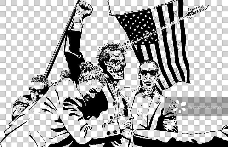 对VIP僵尸的刺杀企图图片素材