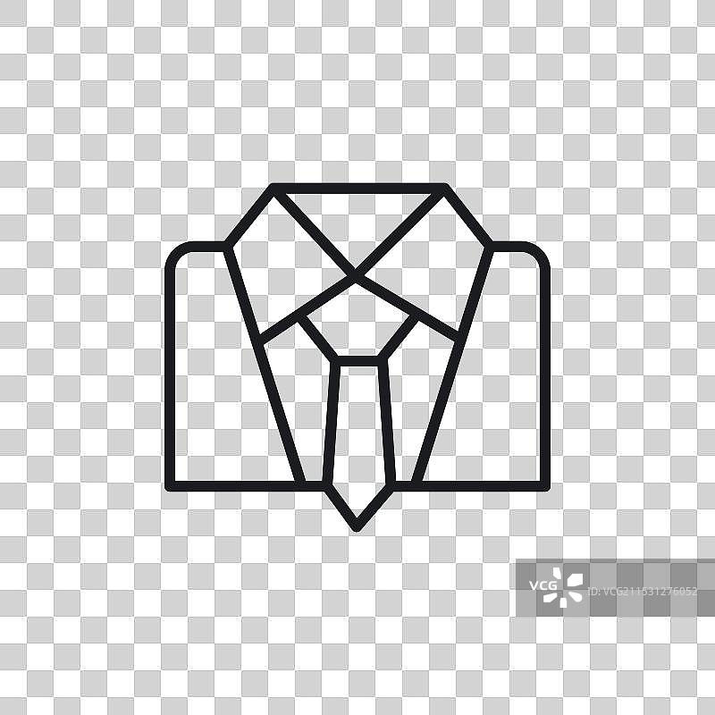 白色背景上的制服图标符号图片素材