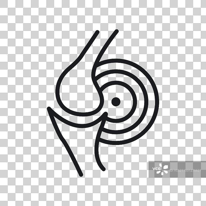 白色背景上的关节疼痛图标符号图片素材