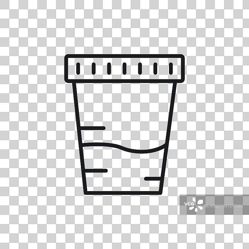 白色背景上的尿液图标符号图片素材