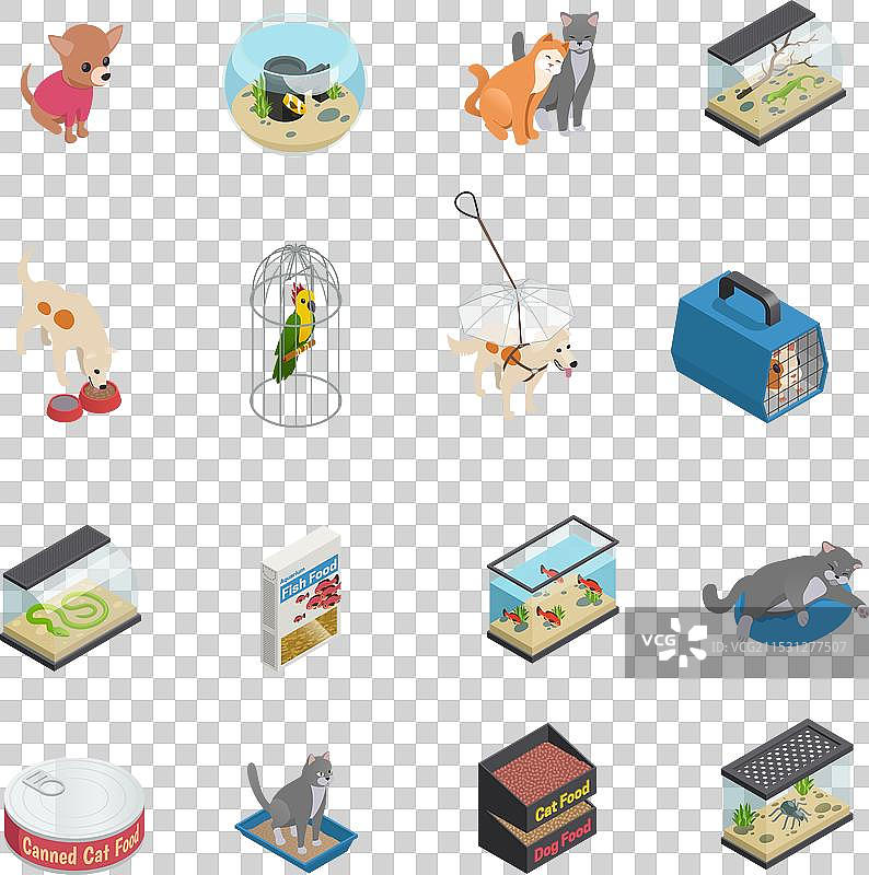 宠物店图标集图片素材