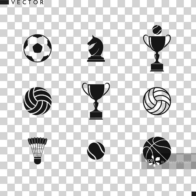 运动收藏图标集图片素材