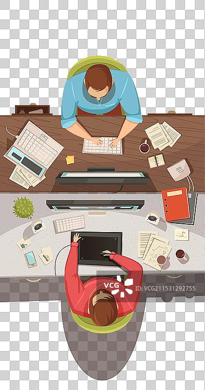 商务会议俯视设计概念图片素材