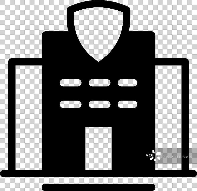 可编辑文件的警察局图标建筑符号图片素材